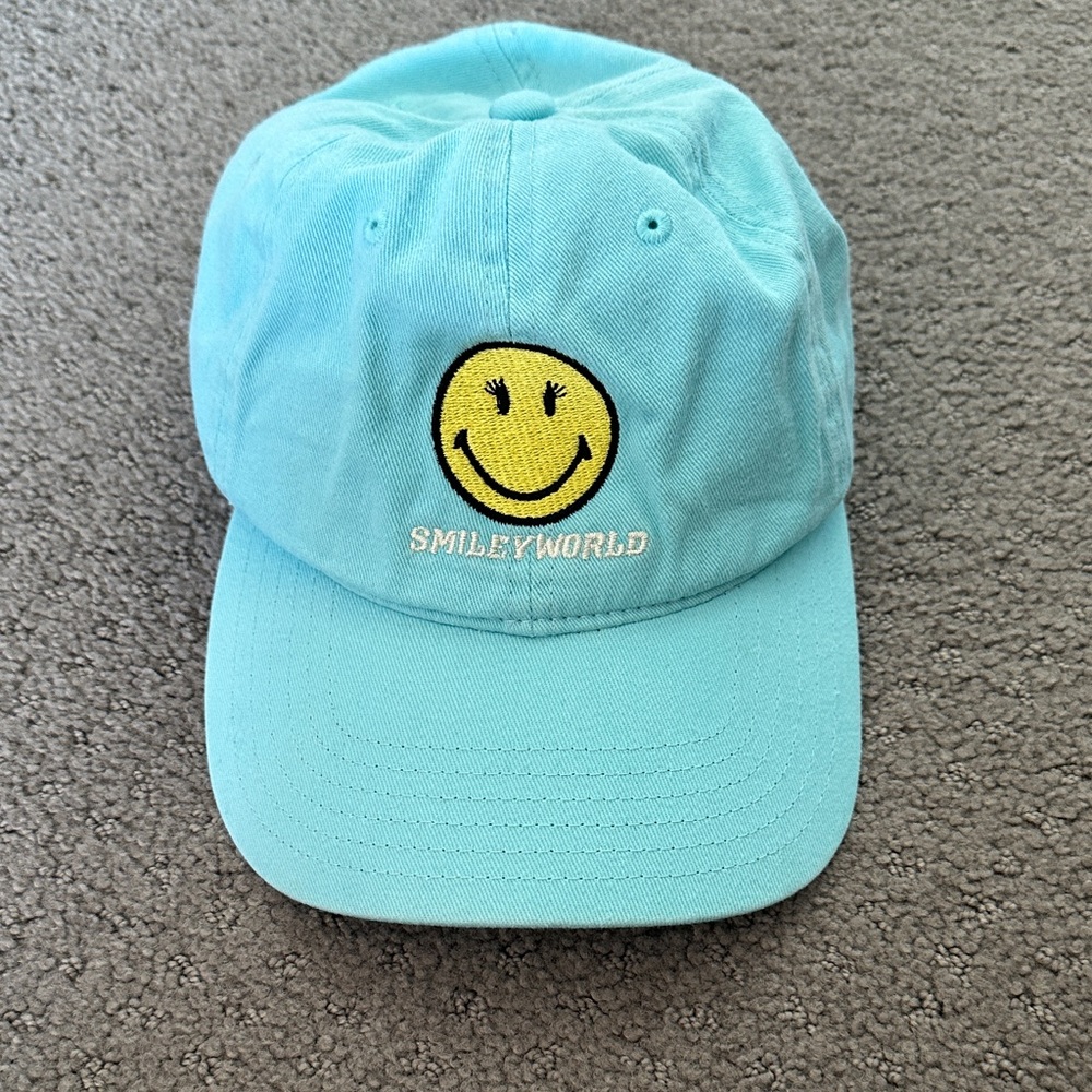 NWOT SmileyWorld Turquoise Cap
